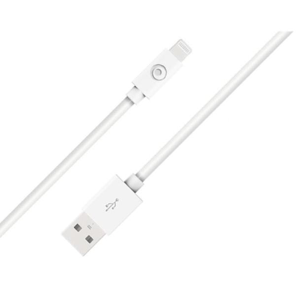 USB A/Lightning kabel 1,2m Vit - 100% Återvunnen plast Bigben