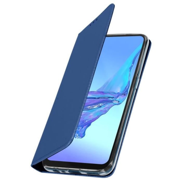 Étui Folio - AVIZAR - Oppo A53 / A53s - Øko-læder - Mørkeblå - Magnetflip Midnattsblå
