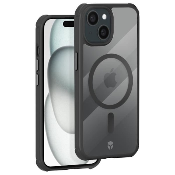 MagSafe fodral till iPhone 15 - FORCE CASE - 3m fallskydd - Matt finish - Svart Svart