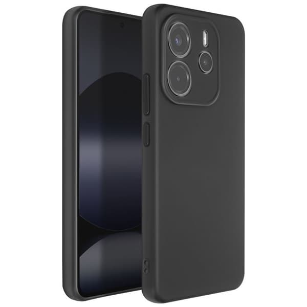 Coque för Xiaomi Redmi Note 14 4G Silikon Mjuk Matt Svart Sort