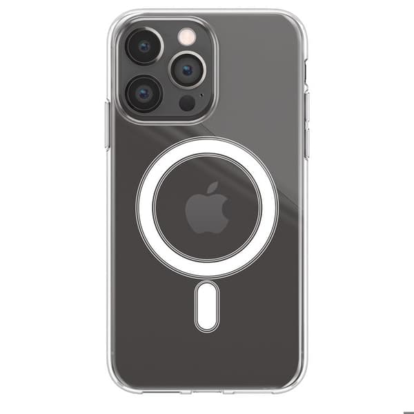 MagSafe-cover til iPhone 14 Pro Essential Design med Forstærkede Hjørner Zanaé Transparent Vit