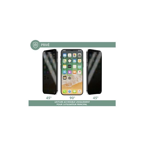 Forceglass 2.5D Privé skärmskydd för iPhone 16 Pro Max Transparent Transparent