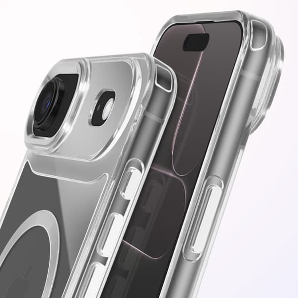 Fodral för iPhone Air Collection Kristallfärg Kompatibel med MagSafe Silver Grå