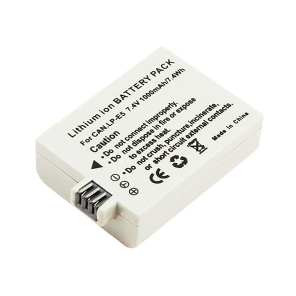 Li-ion batteri 1000mAh Kamera 7.4V Kompatibel LP-E5 Canon EOS 1000D