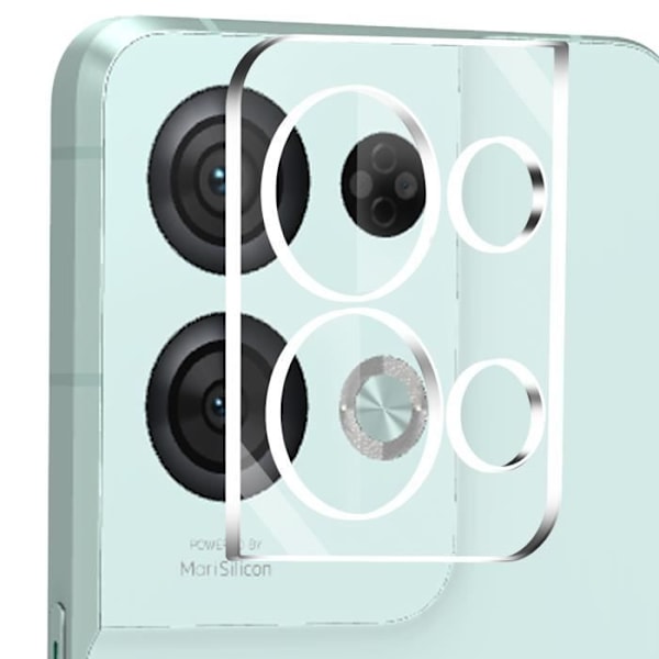 Kamerakalvo - AVIZAR - Oppo Reno 8 Pro 5G - 9H karkaistu lasi - Sormenjälkiä estävä - Täydellinen suoja Transparent