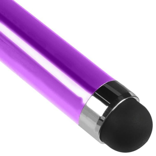 Lila infällbar penna för pekskärm - 3,5 mm jackfäste