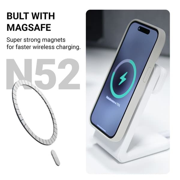 Beskyttelsesskal - Crong - iPhone 16 Plus - Sort - Semi-hård - MagSafe svart