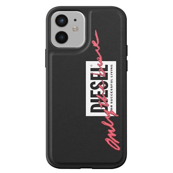 Fodral till iPhone 12 Mini Anti-fall 1.5m Slogan Only the brave Diesel Black Svart
