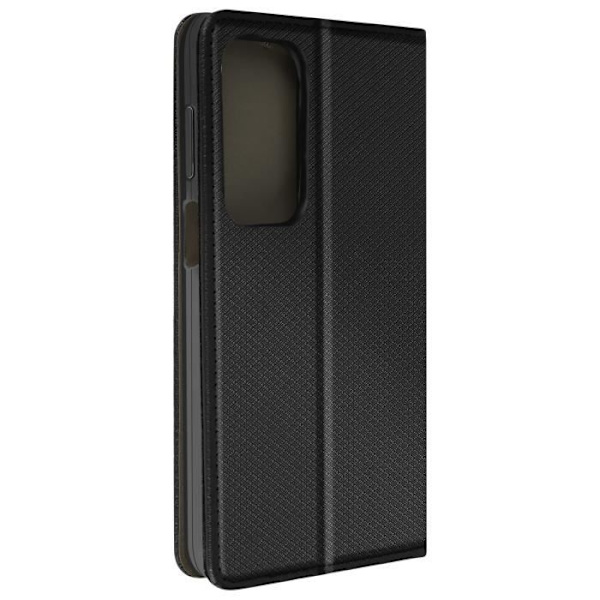 Fodral till Samsung A15 - AVIZAR - Granulerad effekt - Korthållare - Videostöd - Svart Svart