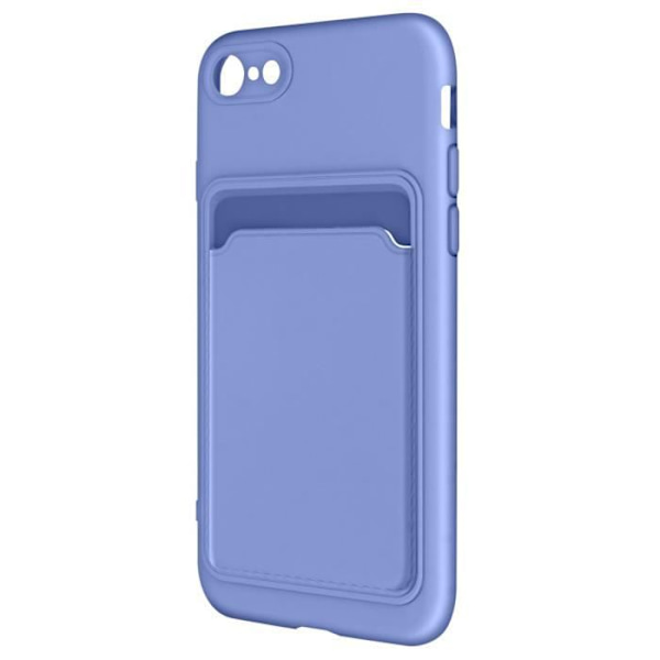 iPhone SE 2022, 2020, 8 ja 7 pehmeä silikonikotelo -korttipidike Forcell Purple Lila