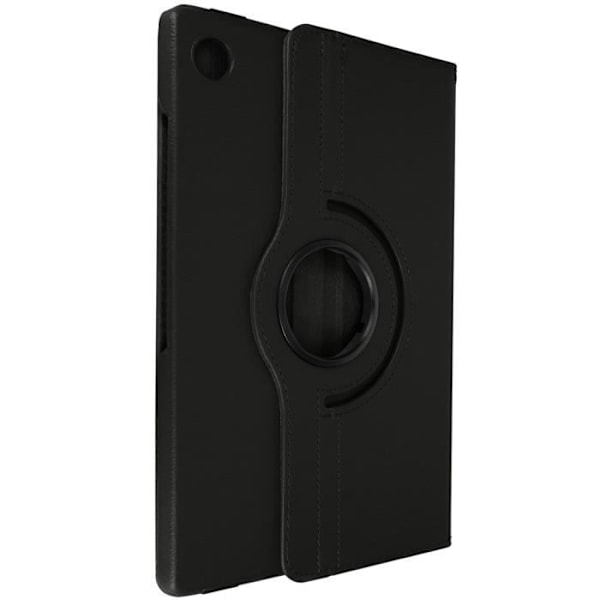 Hus - AVIZAR - Galaxy Tab A8 10.5 2021 - 360° Rotationsfodral - Ekologisk läder - Svart Svart
