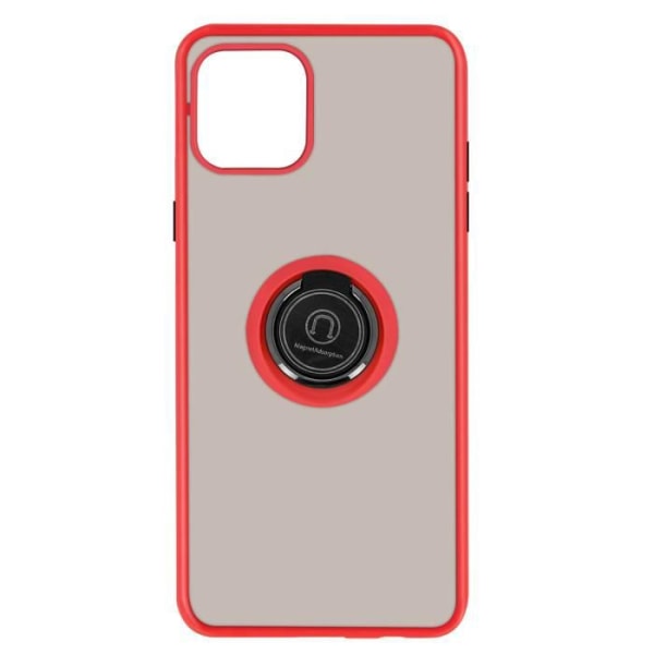 Fodral Apple iPhone 12 Mini Bi-material Metallring Stödfunktion röd Röd