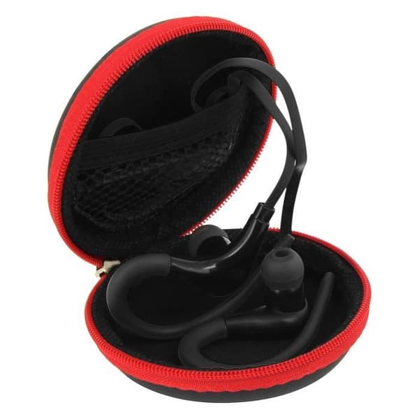 Sporthörlurar Bluetooth Headset Headset Svart - Fjärrkontroll + Mikrofon Svart