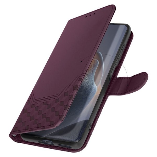 Housse för Motorola Edge 60 Fusion och Edge 60 Plånbok Mönster 3D Mörklila Lila