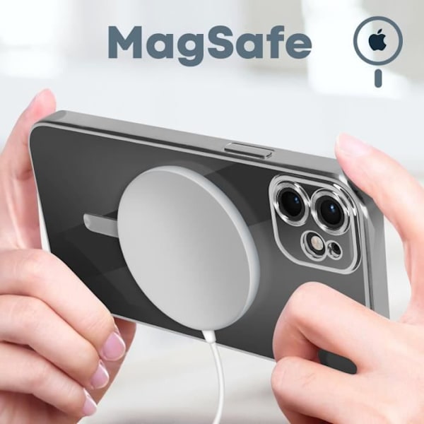 Coque MagSafe - Apple - iPhone 11 - Silikon - Silver - Mjuk Pengar
