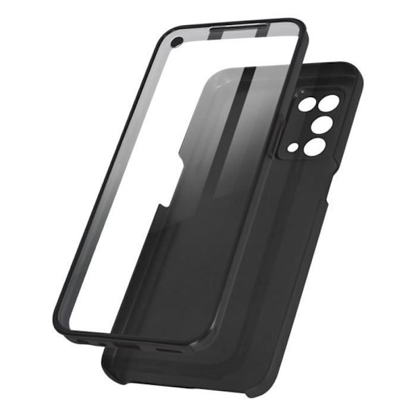 360° beskyttelsescover - AVIZAR - Oppo A54 5G og A74 5G - Fleksibel - Mat - Ultra-holdbar Svart