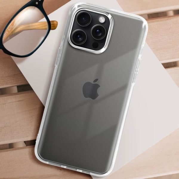 Coque pour iPhone 15 Pro Max - AVIZAR - Classic Case - Souple - Transparent - Silicone Gel Vit
