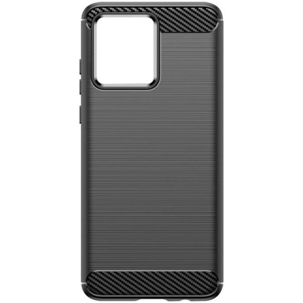 Skyddsskal i mjukt material - AVIZAR - Motorola Edge 40 Neo - Kolfiberlook - Svart - Stötresistent Svart