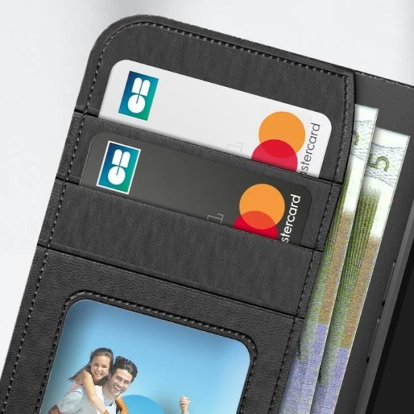Kotelo iPhone 15 Plus Wallet -videotuki Cygnett Urban Wallet Black