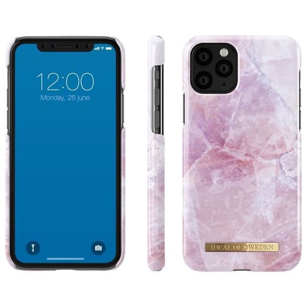 Coque - IDEAL OF SWEDEN - iPhone 11 Pro - Pilion Pink Marble - Grå - Lätt skydd Grå, rosa
