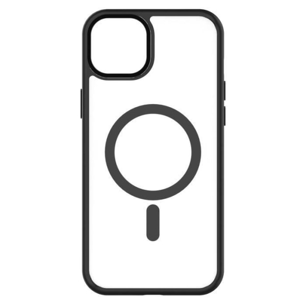 Skal för iPhone 15 Plus Hybrid Soft med Snap MagSafe QDOS-kompatibel svart