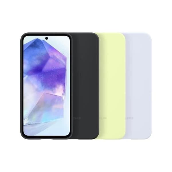Coque og etui til Samsung mobiltelefon Coque Silicone til Galaxy A55 5G Sort