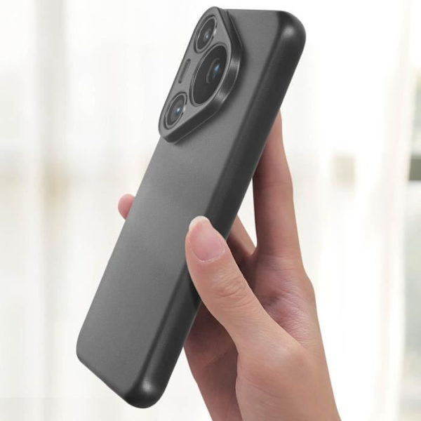 Fodral till Huawei Pura 70 Pro - AVIZAR - Silikon - Matt finish - Svart Svart