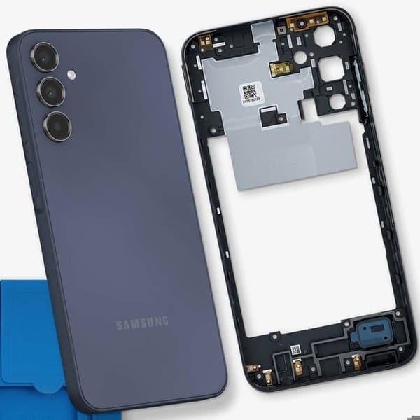 Erstatningscentralchassis til Samsung Galaxy A15 4G Sort Svart
