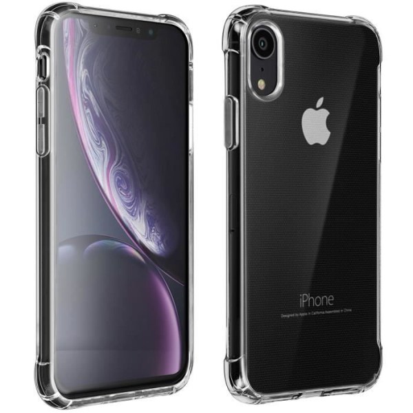 Apple iPhone XR Cover Fleksibel stødsikker hjørner Bumper Gennemsigtig Hvid