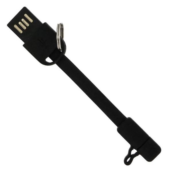 Vändbar Mini USB-kabel 10 cm Tablet/Smartphone Moxie Charge + Synchro Black