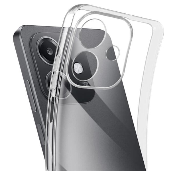Silicone-fodral för Oppo A40 Transparent akryl baksida Transparent