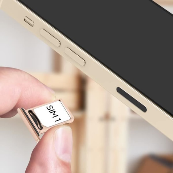 iPhone 12 Pro Max och 12 Pro ersättningsfack för SIM-kort - Guld - Gul gyllene