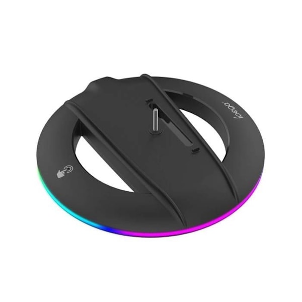 Støttevertikal lys til PS5 Slim / Pro med 14 RGB-effekter Ipega Sort Svart