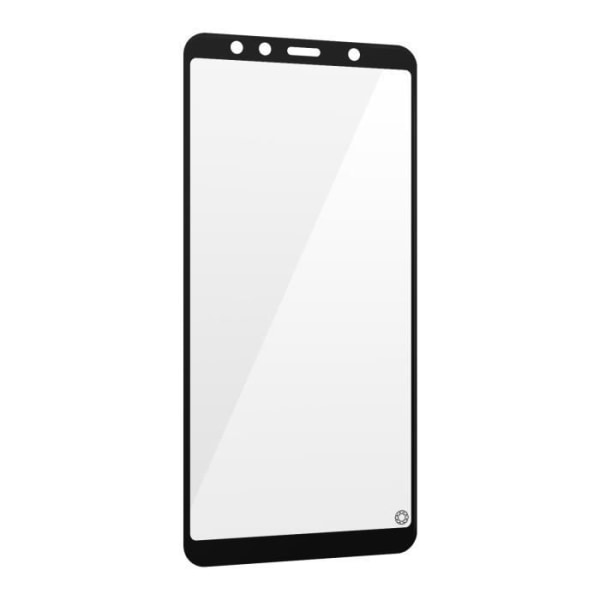 Lujittemäntä lasi Samsung A7 2018, kovuus 9H+, elinikäinen takuu, musta Force Glass Svart