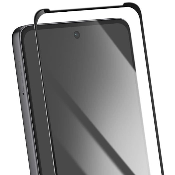 Lujitettu lasi Motorola Moto G75, naarmunkestävä, musta Svart
