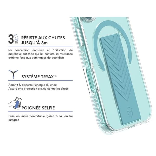 Smartphone cover - FORCE CASE - iPhone 16 - MagSafe - Ultra-forstærket - 3m fald Grön