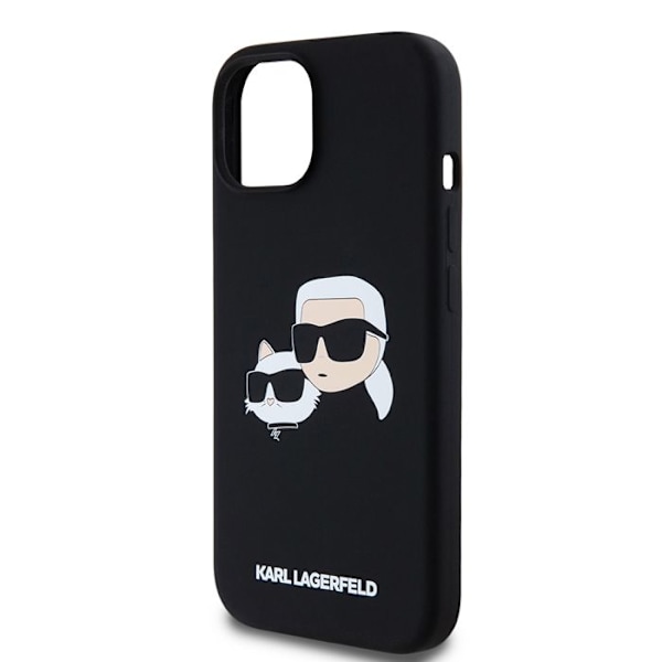 Etui til iPhone 15 / iPhone 14 / iPhone 13 - Karl Lagerfeld Silikone MagSafe (KLHMP15SSKKCHPPLK) - Karl&Choupette