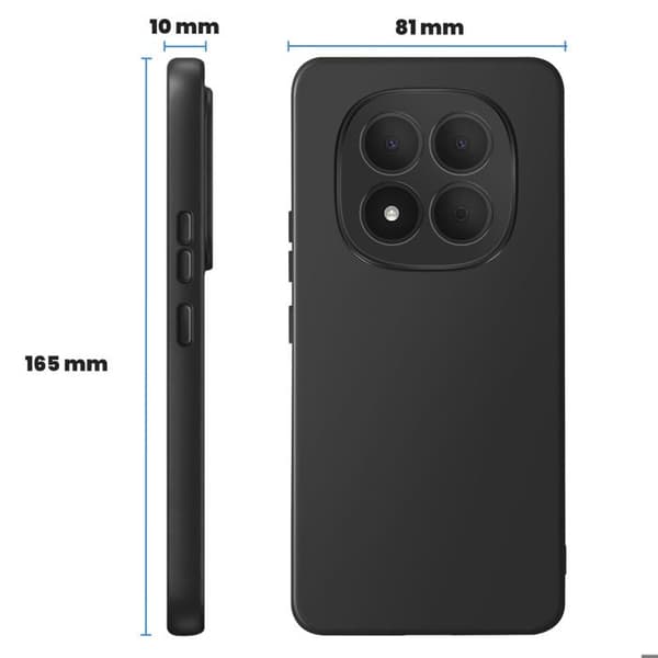Cover til Redmi Note 15 Pro 5G Blød og Robust Sort Svart