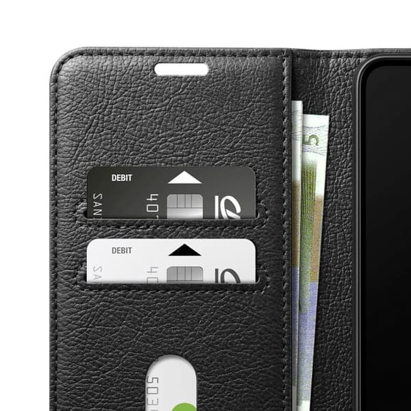 Pungetui til Galaxy S26 med Støttefunktion og Magnetisk Klap Zanaé Sort Svart