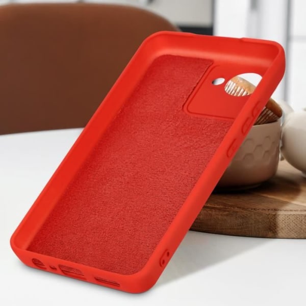 Realme C30 Silikone Case Semi-stiv rød Blød-touch finish