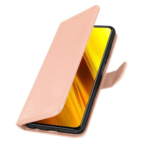 Xiaomi Poco X3 Fodral - AVIZAR - Heltäckande korthållare Stativfunktion - Champagnerosa champagne rosa