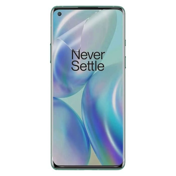 Näytönsuojakalvo - AVIZAR - OnePlus 8 - Joustava Lateksi - Iskunkestävä - Läpinäkyvä valkoinen