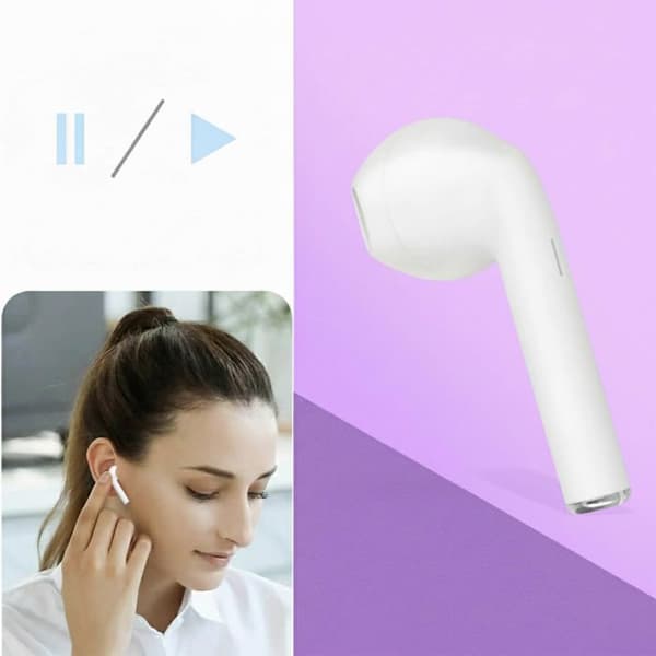 Bluetooth høretelefoner - SETTY - Trådløs model - Batteritid 12 timer - In-ear - Svedafvisende Vit