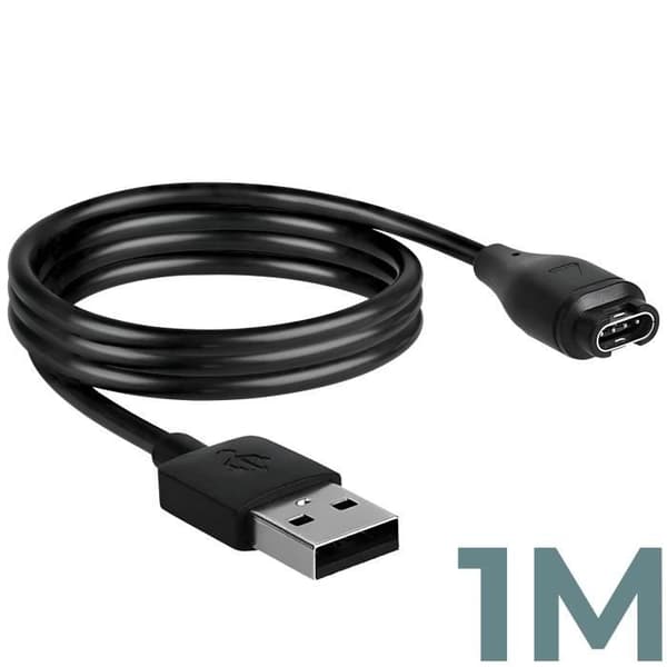 Garmin Silicone Smart Watchin USB-laturikaapeli 1 m musta