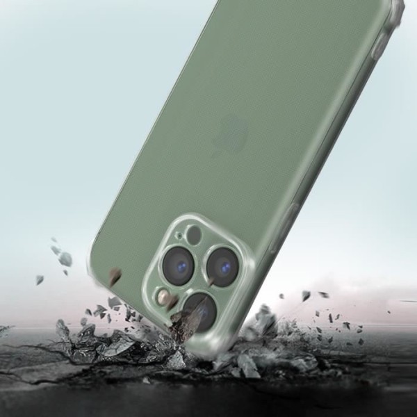 iPhone 13 Pro Fodral Soft Gel Silikonförstärkta hörn Stötsäker Transparent