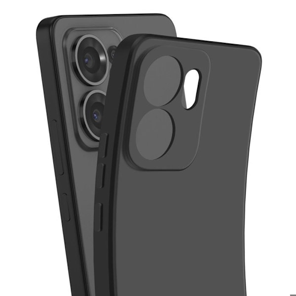 Coque til Oppo Reno 13 F og 13 FS Silikone Blød Mat Sort Svart