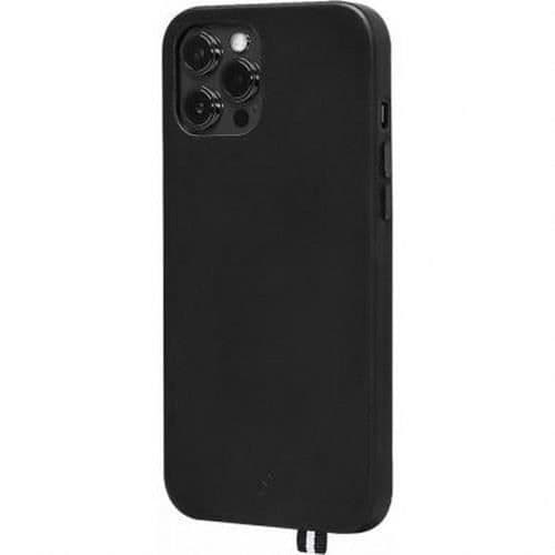 Etuiet til beskyttelse - ELYSÉE - iPhone 12 / 12 Pro - Full grain læder - Elegant design - Sort Svart