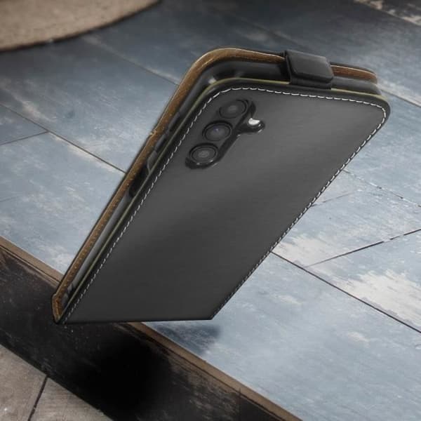 Vertical Flip Case kompatibel med Samsung A13 5G Black Flip Case