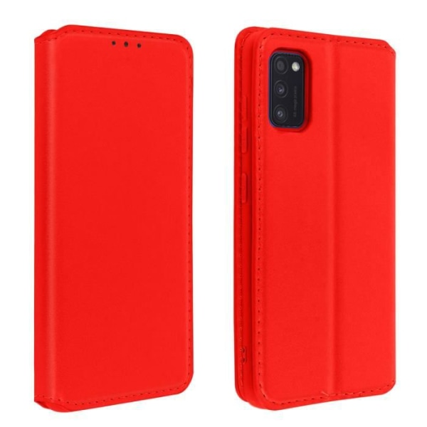 Smartphone-etui - Samsung - Galaxy A41 - Øko-læder - Magnetisk klap - Støttefunktion Röd