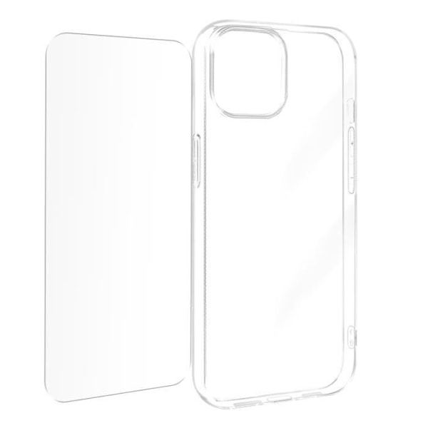 Skal till iPhone 15 Plus - AVIZAR - Genomskinlig - Halvstyv - Syntet - Smidig - Blandad Transparent